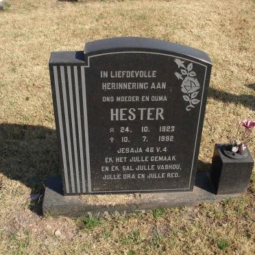 ZYL Hester, van 1923-1992