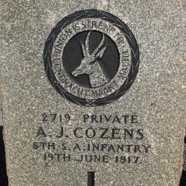 COZENS A.J. -1917