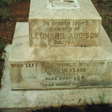 ADDISON Leonard -1906 :: ADDISON Len