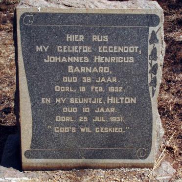 BARNARD Johannes Henricus -1932 :: BARNARD Hilton -1931