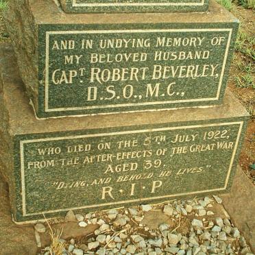 BEVERLEY Robert -1922