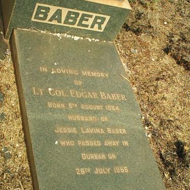 BABER Edgar 1884-1965