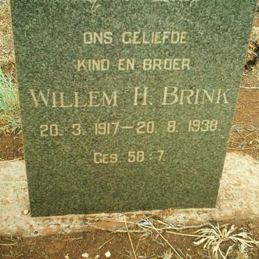 BRINK Willem H. 1917-1938