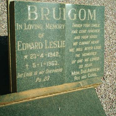 BRUIGOM Edward Leslie 1942-1963