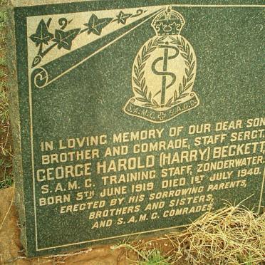 BECKETT George Harold 1919-1940