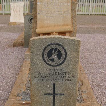 BURDETT A.F. -1918 