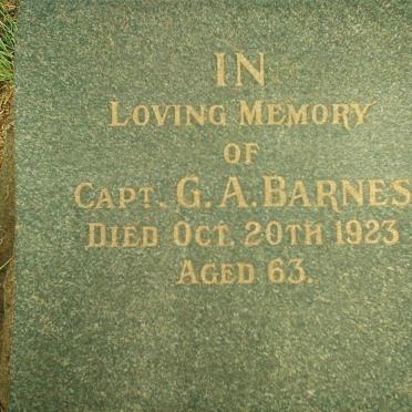 BARNES G.A. -1923