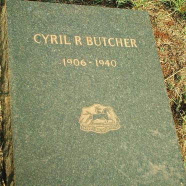 BUTCHER Cyril R. 1906-1940