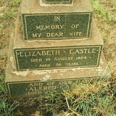 CASTLE Alfred &amp; Elizabeth -1924