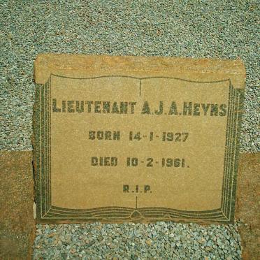 HEYNS A.J.A. 1927-1961
