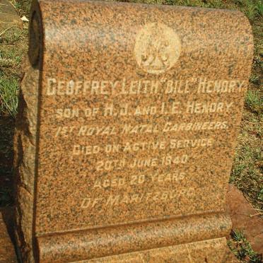 HENDRY Geoffrey Leith -1940