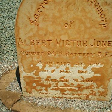 JONES Albert Victor -1909