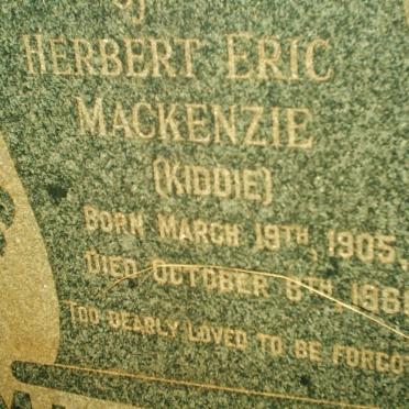 MACKENZIE Herbert Eric 1905-1960