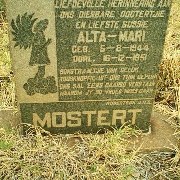MOSTERT Alta-Mari 1944-1951
