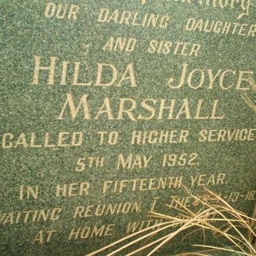 MARSHALL Hilda Joyce -1952