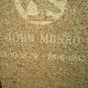 MUNRO John 1879-1953