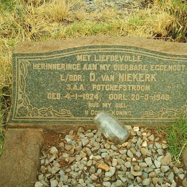 NIEKERK D., van 1924-1948