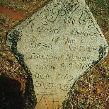 NKOPANE Jeremiah 1905-1951