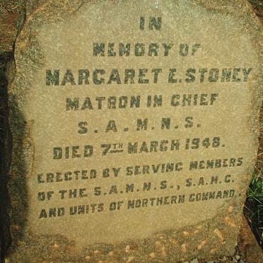 STONEY Margaret E. -1948