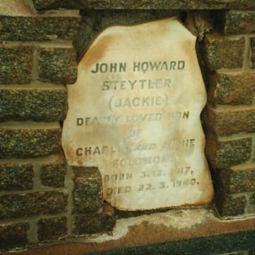 STEYTLER John Howard 1917-1940