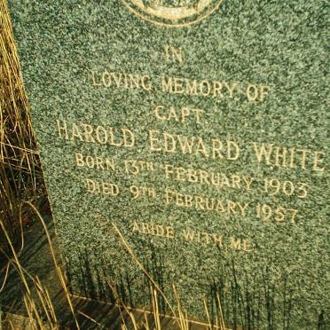 WHITE Harold Edward 1903-1957