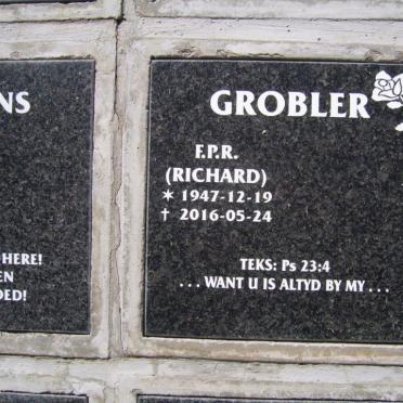 GROBLER F.P.R. 1947-2016