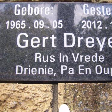 DREYER Gert 1965-2012