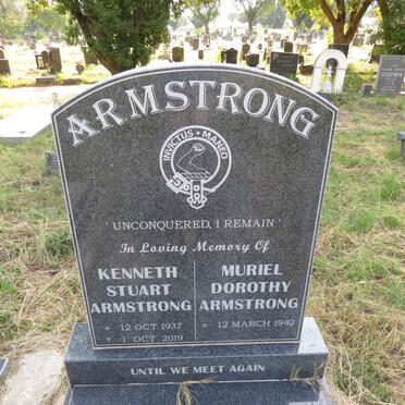 ARMSTRONG Kenneth Stuart 1937-2019 & Muriel Dorothy 1942- 