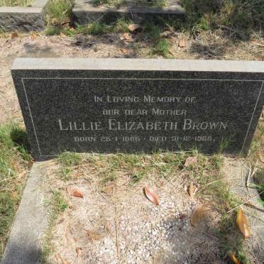 BROWN Lillie Elizabeth 1886-1968