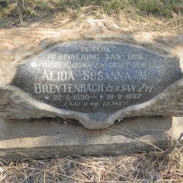 BREYTENBACH Alida Susanna M. nee VAN ZYL 1890-1982
