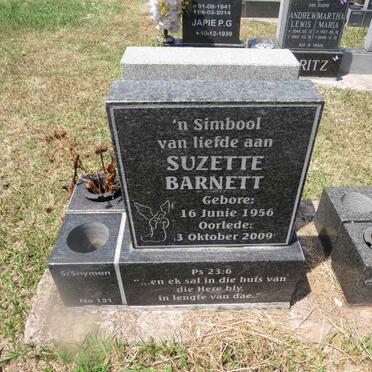 BARNETT Suzette 1956-2009