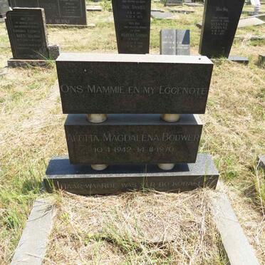 BOUWER Aletta Magdalena 1942-1970