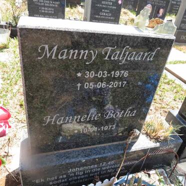 BOTHA Hannelie 1973-  :: TALJAARD Manny 1976-2017 