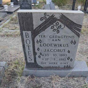BOTES Lodewikus Jacobus 1893-1982