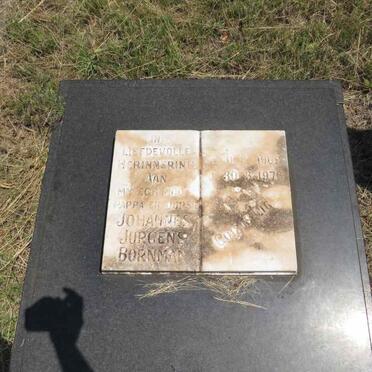 BORNMAN Johannes Jurgens 1901-1975