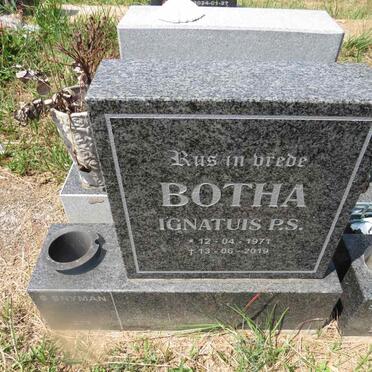 BOTHA Ignatuis P.S. 1971-2019