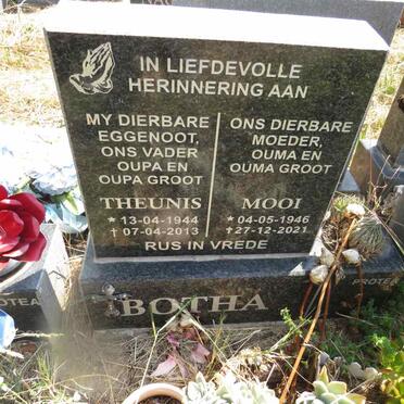 BOTHA Theunis 1944-2013 & Mooi 1946-2021