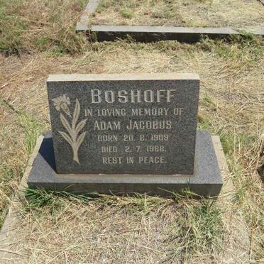 BOSHOFF Adam Jacobus 1909-1968