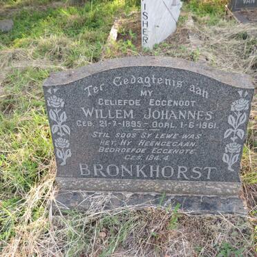 BRONKHORST Willem Johannes 1895-1961