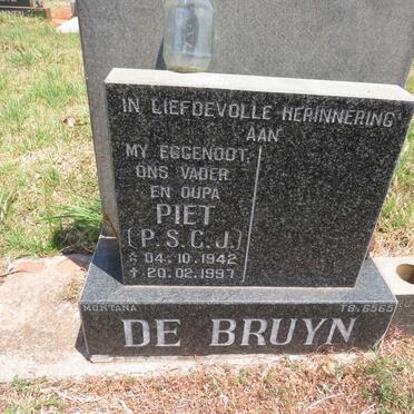 BRUYN P.S.C.J., de 1942-1997