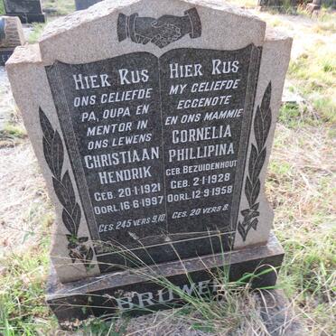 BRUWER Christiaan Hendrik 1921-1997 & Cornelia Phillipina BEZUIDENHOUT 1928-1958