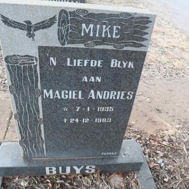 BUYS Magiel Andries 1935-1983