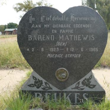 BEUKES Barend Mathewis 1929-1965