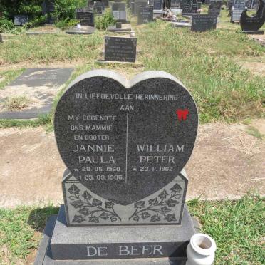 BEER William Peter, de 1962-  & Jannie Paula 1960-1986