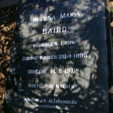 BAIRD Helena Maria formerly LOUW nee KRUGER 1895-1972