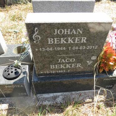 BEKKER Johan 1944-2012 :: BEKKER Jaco 1963- 