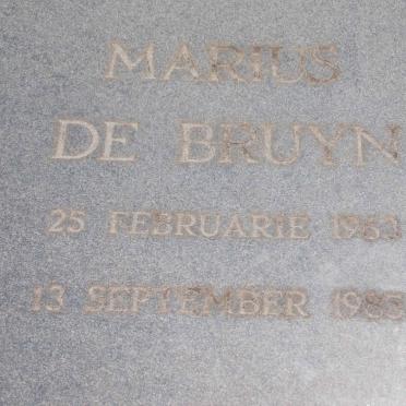 BRUYN Marius, de 1963-1985