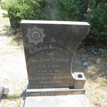 BENADE Jan Tobias 1945-1987