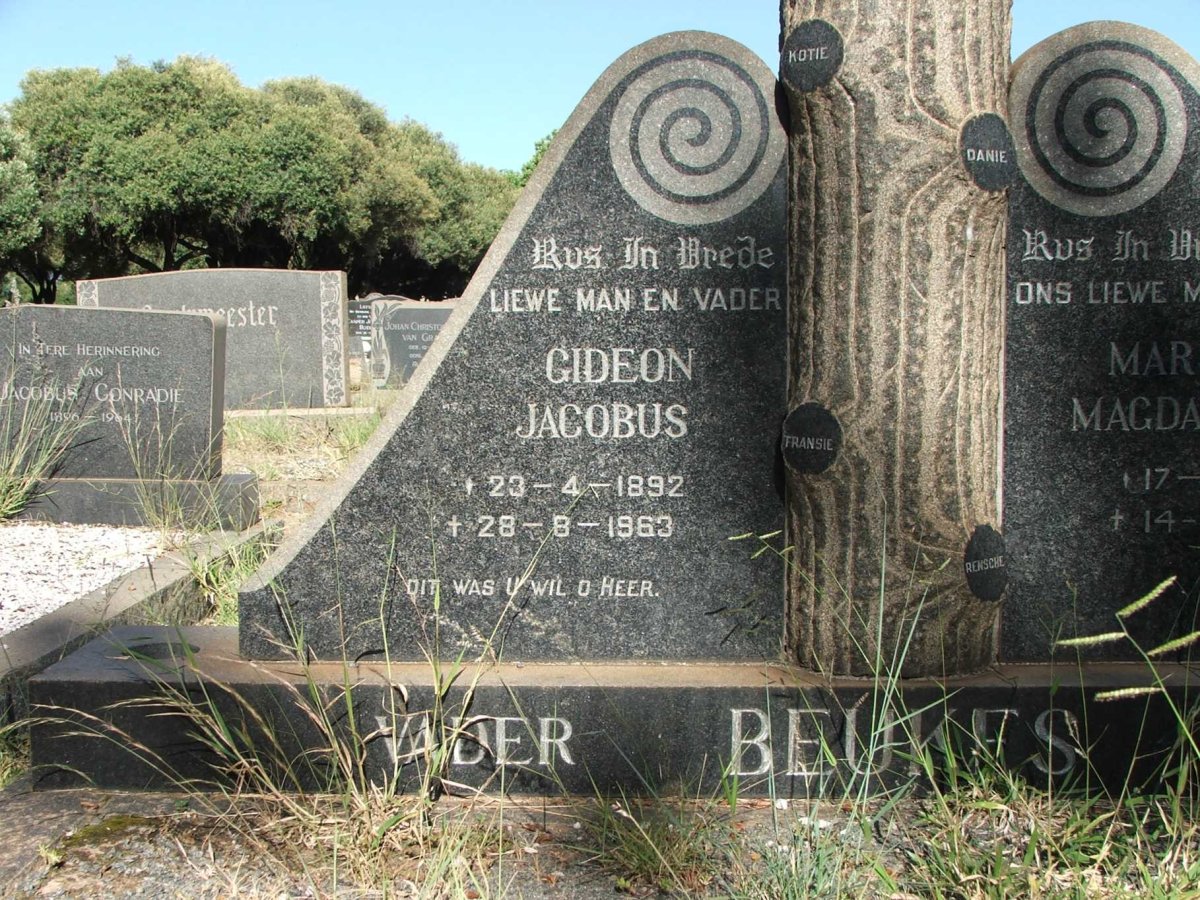 BEUKES Gideon Jacobus 1892-1963 &amp; Maria Magdalena 1897-1996 _1