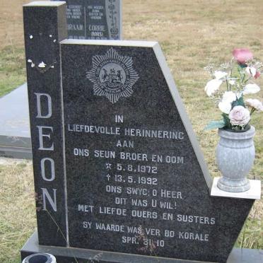 COETZEE Deon 1972-1992